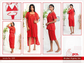 6 Pcs Nighty Set - 009